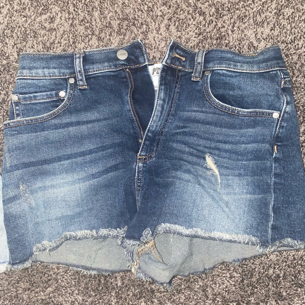 PINK jean shorts
